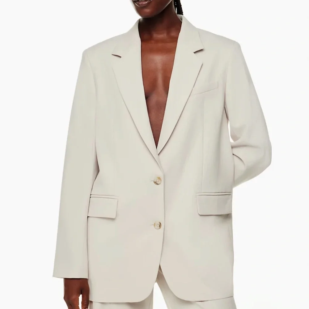 Aritzia Babaton Agency Blazer in Cement Blue - Picture 3 of 6